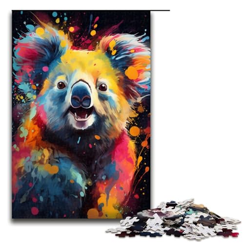 Puzzle für Erwachsene Malen Farbe Koala 1000 Teile tolles Geschenk geeignet für und Teenager ab 14 Jahren 75 x 50 cm Puzzle für Erwachsene Malen Farbe Koala 1000 Teile tolles Geschenk geeignet für und Teenager ab 14 Jahren 75 x 50 cm von QSYFNBZL