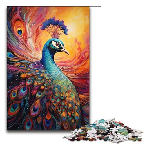 Puzzle für Erwachsene Malen bunter Pfau 1000 Teile tolles Geschenk geeignet für und Teenager ab 14 Jahren 75 x 50 cm Puzzle für Erwachsene Malen bunter Pfau 1000 Teile tolles Geschenk geeignet für und Teenager ab 14 Jahren 75 x 50 cm von QSYFNBZL