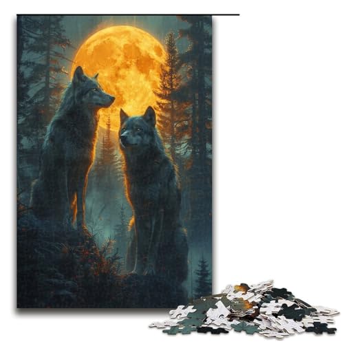 Puzzle für Erwachsene Mondwolf 1000 Teile tolles Geschenk geeignet für und Teenager ab 14 Jahren 1000 Teile Puzzle für Erwachsene Mondwolf 1000 Teile tolles Geschenk geeignet für und Teenager ab 14 Jahren 1000 Teile von QSYFNBZL