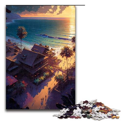 Puzzle für Erwachsene Strandresort 1000 Teile tolles Geschenk geeignet für Teenager ab 14 Jahren 75 x 50 cm Puzzle für Erwachsene Strandresort 1000 Teile tolles Geschenk geeignet für Teenager ab 14 Jahren 75 x 50 cm von QSYFNBZL