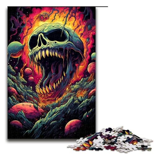 Puzzle für Erwachsene böses Skelett 1000 Teile tolles Geschenk geeignet für Teenager ab 14 Jahren 75 x 50 cm Puzzle für Erwachsene böses Skelett 1000 Teile tolles Geschenk geeignet für Teenager ab 14 Jahren 75 x 50 cm von QSYFNBZL