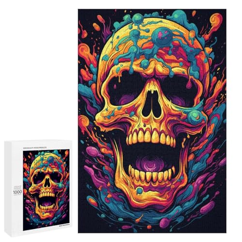Puzzle für Erwachsene farbenfrohe Psychedelia der Weltraumskelette 1000 Teile tolles Geschenk geeignet für Teenager ab 14 Jahren 75 x 50 cm Puzzle für Erwachsene farbenfrohe Psychedelia der Weltraumskelette 1000 Teile tolles Geschenk geeignet für Teenager ab 14 Jahren 75 x 50 cm von QSYFNBZL