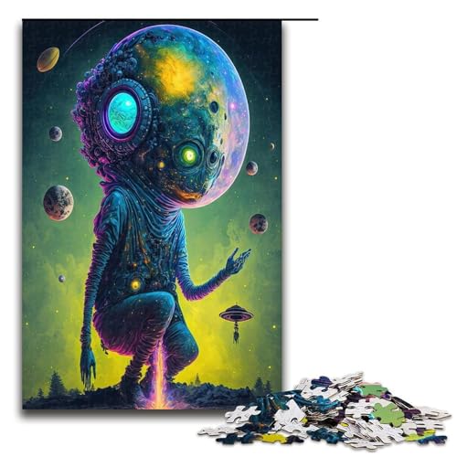 Puzzle für Erwachsene mit 1000 Teilen Alien Monster Puzzle Wanddekoration Stressabbau 75 x 50 cm Puzzle für Erwachsene mit 1000 Teilen Alien Monster Puzzle Wanddekoration Stressabbau 75 x 50 cm von QSYFNBZL