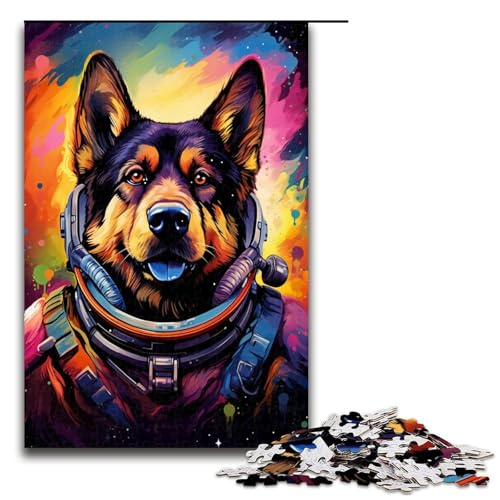 Puzzle für Erwachsene mit 1000 Teilen Astronaut Deutscher Schäferhund Hands on Spiel 75 x 50 cm Puzzle für Erwachsene mit 1000 Teilen Astronaut Deutscher Schäferhund Hands on Spiel 75 x 50 cm von QSYFNBZL