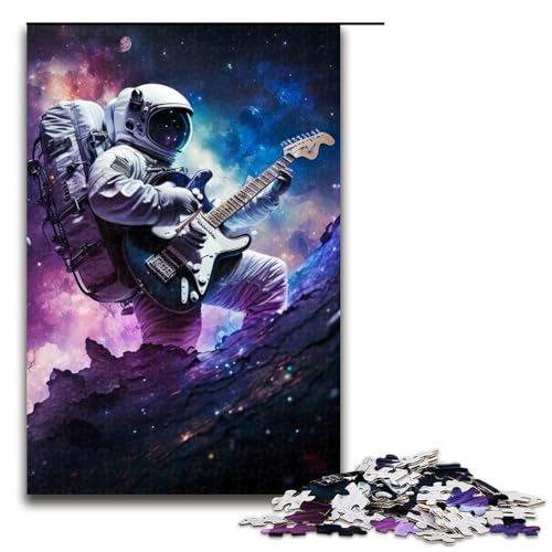 Puzzle für Erwachsene mit 1000 Teilen Astronaut spielt Gitarre Kunstwerk Geburtstagsgeschenk Wandkunst 75 x 50 cm Puzzle für Erwachsene mit 1000 Teilen Astronaut spielt Gitarre Kunstwerk Geburtstagsgeschenk Wandkunst 75 x 50 cm von QSYFNBZL