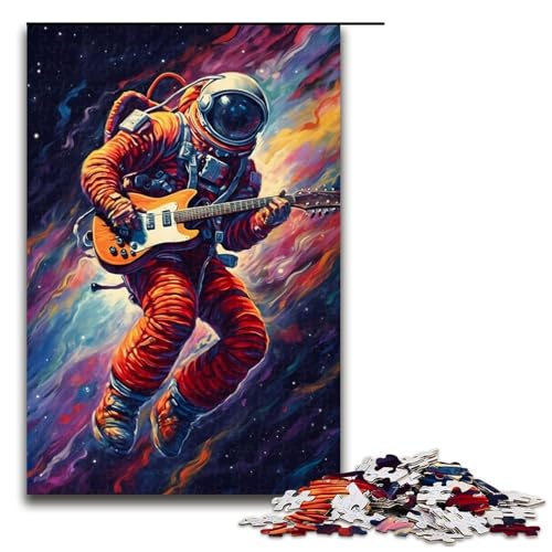 Puzzle für Erwachsene mit 1000 Teilen Astronaut spielt Gitarre Wanddekoration Stressabbau 75 x 50 cm Puzzle für Erwachsene mit 1000 Teilen Astronaut spielt Gitarre Wanddekoration Stressabbau 75 x 50 cm von QSYFNBZL