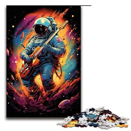 Puzzle für Erwachsene mit 1000 Teilen Astronaut spielt Gitarre perfekte Dekoration für Teenager ab 14 Jahren 75 x 50 cm Puzzle für Erwachsene mit 1000 Teilen Astronaut spielt Gitarre perfekte Dekoration für Teenager ab 14 Jahren 75 x 50 cm von QSYFNBZL