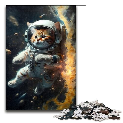 Puzzle für Erwachsene mit 1000 Teilen Astronauten Weltraumkatze Hands on Spiel 75 x 50 cm Puzzle für Erwachsene mit 1000 Teilen Astronauten Weltraumkatze Hands on Spiel 75 x 50 cm von QSYFNBZL