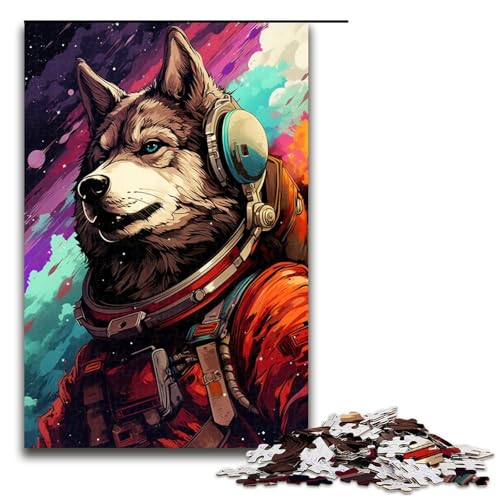 Puzzle für Erwachsene mit 1000 Teilen Astronautenwolf von SplattersLots Dickes farbiges DIY Puzzlespielzeug tolles Teenager ab 14 Jahren 75 x 50 cm Puzzle für Erwachsene mit 1000 Teilen Astronautenwolf von SplattersLots Dickes farbiges DIY Puzzlespielzeug tolles Teenager ab 14 Jahren 75 x 50 cm von QSYFNBZL
