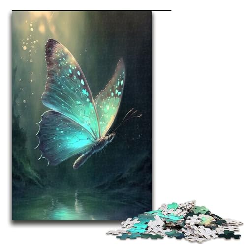 Puzzle für Erwachsene mit 1000 Teilen Blaue Schmetterlinge zum Dekomprimieren intellektuelles Lernspielzeug Geschenkideen 75 x 50 cm Puzzle für Erwachsene mit 1000 Teilen Blaue Schmetterlinge zum Dekomprimieren intellektuelles Lernspielzeug Geschenkideen 75 x 50 cm von QSYFNBZL