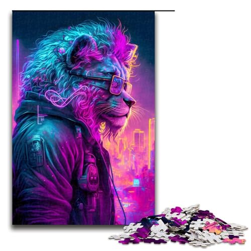 Puzzle für Erwachsene mit 1000 Teilen Cooles Puzzle im Löwenstil praktisches Spiel 75 x 50 cm Puzzle für Erwachsene mit 1000 Teilen Cooles Puzzle im Löwenstil praktisches Spiel 75 x 50 cm von QSYFNBZL