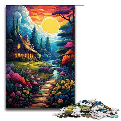 Puzzle für Erwachsene mit 1000 Teilen Dschungelhütte Familienspaß mit passendem Poster und Quizblatt 75 x 50 cm Puzzle für Erwachsene mit 1000 Teilen Dschungelhütte Familienspaß mit passendem Poster und Quizblatt 75 x 50 cm von QSYFNBZL