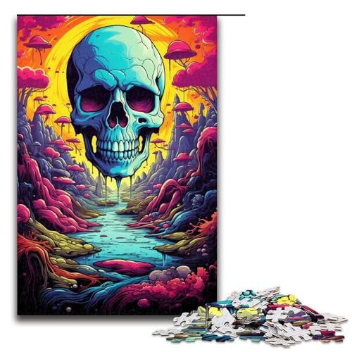 Puzzle für Erwachsene mit 1000 Teilen Fantasielandschaft Spiel zum Anfassen 75 x 50 cm von QSYFNBZL