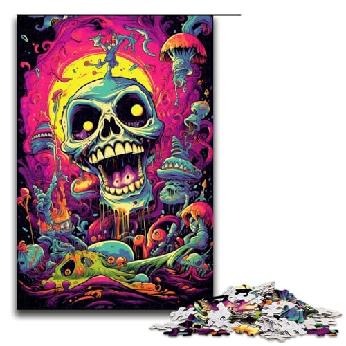 Puzzle für Erwachsene mit 1000 Teilen Fantasy Monsterwelt Puzzle Wanddekoration Stressabbau 75 x 50 cm von QSYFNBZL
