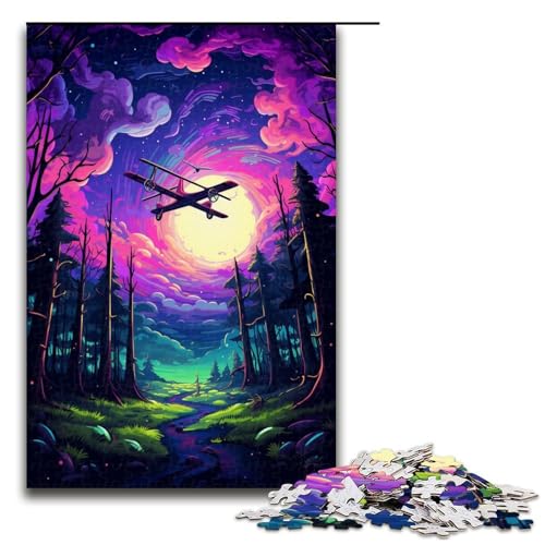 Puzzle für Erwachsene mit 1000 Teilen Flugzeugstart Hands on Spiel 75 x 50 cm von QSYFNBZL