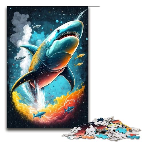 Puzzle für Erwachsene mit 1000 Teilen Hai Zauberwald Spiel zum Anfassen 75 x 50 cm Puzzle für Erwachsene mit 1000 Teilen Hai Zauberwald Spiel zum Anfassen 75 x 50 cm von QSYFNBZL