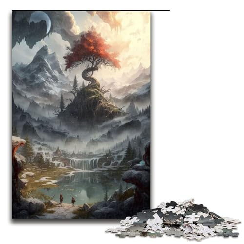 Puzzle für Erwachsene mit 1000 Teilen Himmelsbaum des Lebens Spiel zum Anfassen 75 x 50 cm Puzzle für Erwachsene mit 1000 Teilen Himmelsbaum des Lebens Spiel zum Anfassen 75 x 50 cm von QSYFNBZL