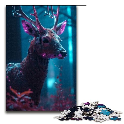 Puzzle für Erwachsene mit 1000 Teilen Hirsch14 Wanddekoration Stressabbau 75 x 50 cm Puzzle für Erwachsene mit 1000 Teilen Hirsch14 Wanddekoration Stressabbau 75 x 50 cm von QSYFNBZL