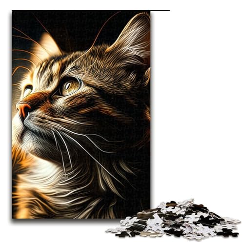Puzzle für Erwachsene mit 1000 Teilen Katzen Puzzle praktisches Spiel 75 x 50 cm Puzzle für Erwachsene mit 1000 Teilen Katzen Puzzle praktisches Spiel 75 x 50 cm von QSYFNBZL
