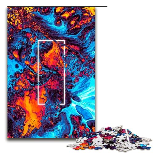 Puzzle für Erwachsene mit 1000 Teilen Lichter an Wanddekoration Stressabbau 75 x 50 cm Puzzle für Erwachsene mit 1000 Teilen Lichter an Wanddekoration Stressabbau 75 x 50 cm von QSYFNBZL