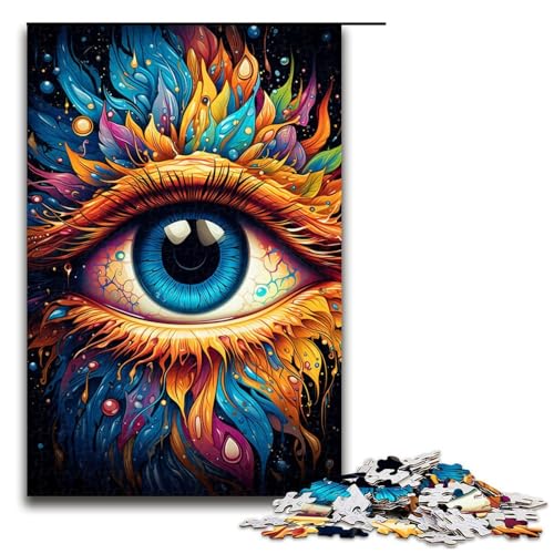 Puzzle für Erwachsene mit 1000 Teilen Malen Farbe Augen Familienspaß mit passendem Poster und Quizblatt 75 x 50 cm Puzzle für Erwachsene mit 1000 Teilen Malen Farbe Augen Familienspaß mit passendem Poster und Quizblatt 75 x 50 cm von QSYFNBZL