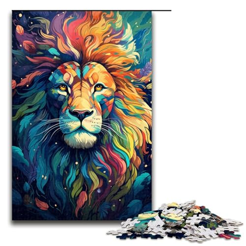 Puzzle für Erwachsene mit 1000 Teilen Malen Farbe Löwen Puzzle Wanddekoration Stressabbau 75 x 50 cm Puzzle für Erwachsene mit 1000 Teilen Malen Farbe Löwen Puzzle Wanddekoration Stressabbau 75 x 50 cm von QSYFNBZL