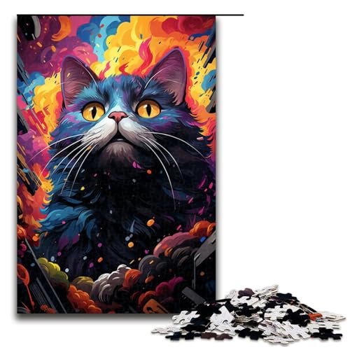Puzzle für Erwachsene mit 1000 Teilen farbenfrohe exotische Katze zum Entspannen intellektuelles Lernspielzeug Geschenkideen 75 x 50 cm Puzzle für Erwachsene mit 1000 Teilen farbenfrohe exotische Katze zum Entspannen intellektuelles Lernspielzeug Geschenkideen 75 x 50 cm von QSYFNBZL