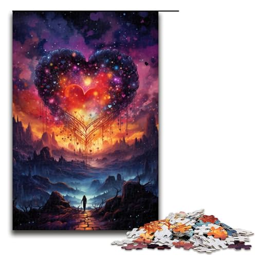 Puzzle für Erwachsene mit 1000 Teilen farbenfrohes psychedelisches Galaxie Paar zum Dekomprimieren intellektuelles Lernspielzeug Geschenkideen 75 x 50 cm Puzzle für Erwachsene mit 1000 Teilen farbenfrohes psychedelisches Galaxie Paar zum Dekomprimieren intellektuelles Lernspielzeug Geschenkideen 75 x 50 cm von QSYFNBZL