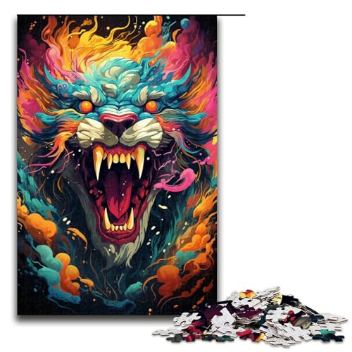 Puzzle für Erwachsene mit 1000 Teilen farbenfrohes psychedelisches Monster Puzzle Spiel zum Anfassen 75 x 50 cm Puzzle für Erwachsene mit 1000 Teilen farbenfrohes psychedelisches Monster Puzzle Spiel zum Anfassen 75 x 50 cm von QSYFNBZL