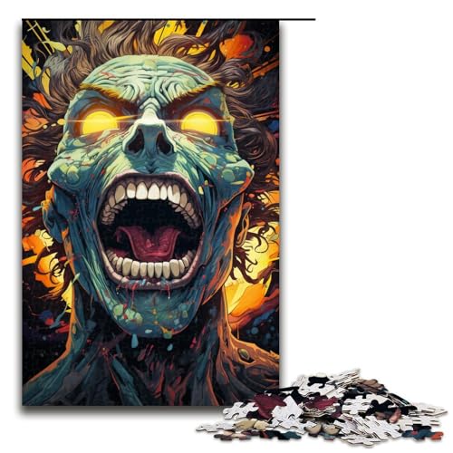 Puzzle für Erwachsene mit 1000 Teilen farbenfrohes psychedelisches Monster zum Dekomprimieren intellektuelles Lernspielzeug Geschenkideen 75 x 50 cm Puzzle für Erwachsene mit 1000 Teilen farbenfrohes psychedelisches Monster zum Dekomprimieren intellektuelles Lernspielzeug Geschenkideen 75 x 50 cm von QSYFNBZL