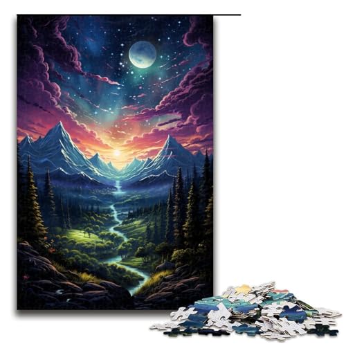Puzzle für Erwachsene mit 1000 Teilen wunderschöne Fantasielandschaft Spiel zum Anfassen 75 x 50 cm Puzzle für Erwachsene mit 1000 Teilen wunderschöne Fantasielandschaft Spiel zum Anfassen 75 x 50 cm von QSYFNBZL