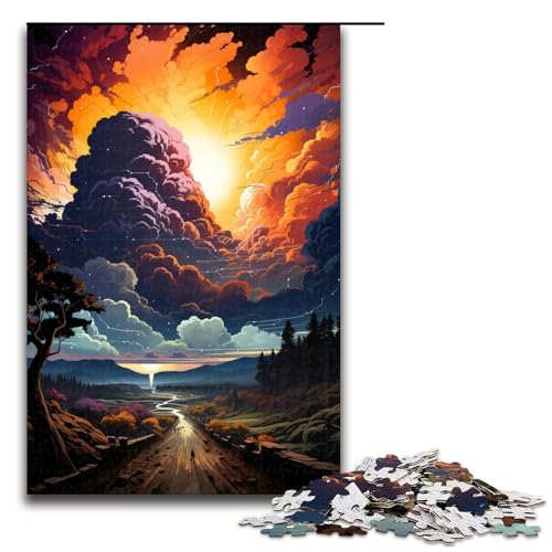 Puzzle für Erwachsene mit 1000 Teilen wunderschöne Fantasielandschaft Wanddekoration Stressabbau 75 x 50 cm von QSYFNBZL