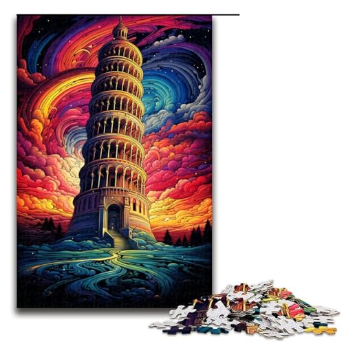 Puzzle mit 1000 Teilen Schiefer Turm von Pisa Italien für Erwachsene Holzpuzzle Familienspiele 75 x 50 cm Puzzle mit 1000 Teilen Schiefer Turm von Pisa Italien für Erwachsene Holzpuzzle Familienspiele 75 x 50 cm von QSYFNBZL