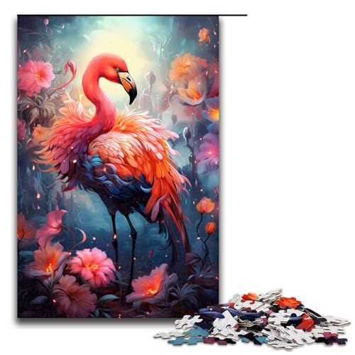 Puzzle mit 1000 Teilen farbenfroh psychedelisch floral Fantasie Flamingo Puzzle für Erwachsene Holz Familienspiel 75 x 50 cm Puzzle mit 1000 Teilen farbenfroh psychedelisch floral Fantasie Flamingo Puzzle für Erwachsene Holz Familienspiel 75 x 50 cm von QSYFNBZL