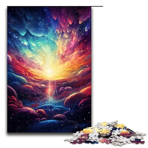 Puzzle mit 1000 Teilen farbenfrohes psychedelisches Universum für Erwachsene Holzpuzzle Familienspiele 75 x 50 cm Puzzle mit 1000 Teilen farbenfrohes psychedelisches Universum für Erwachsene Holzpuzzle Familienspiele 75 x 50 cm von QSYFNBZL