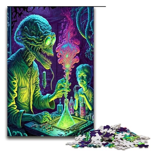 Puzzle mit 1000 Teilen für Erwachsene Alien Monster Puzzle praktisches Spiel einzigartige Heimdekoration und Geschenke 75 x 50 cm Puzzle mit 1000 Teilen für Erwachsene Alien Monster Puzzle praktisches Spiel einzigartige Heimdekoration und Geschenke 75 x 50 cm von QSYFNBZL