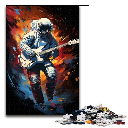 Puzzle mit 1000 Teilen für Erwachsene Astronaut spielt Gitarre im Weltraum Puzzle Geschenke Geburtstagsgeschenk für Teenager ab 14 Jahren 75 x 50 cm Puzzle mit 1000 Teilen für Erwachsene Astronaut spielt Gitarre im Weltraum Puzzle Geschenke Geburtstagsgeschenk für Teenager ab 14 Jahren 75 x 50 cm von QSYFNBZL
