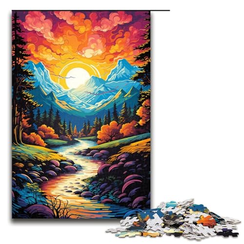 Puzzle mit 1000 Teilen für Erwachsene Fantasielandschaft unter Sonnenuntergang praktisches Spiel einzigartige Heimdekoration und Geschenke 75 x 50 cm Puzzle mit 1000 Teilen für Erwachsene Fantasielandschaft unter Sonnenuntergang praktisches Spiel einzigartige Heimdekoration und Geschenke 75 x 50 cm von QSYFNBZL