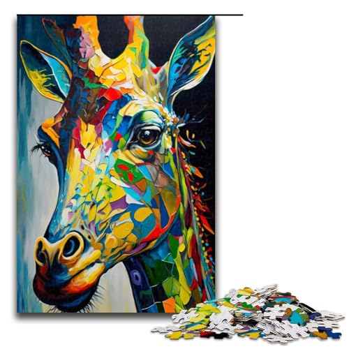 Puzzle mit 1000 Teilen für Erwachsene farbiges Wildgiraffen Puzzle praktisches Spiel einzigartige Heimdekoration und Geschenke 75 x 50 cm Puzzle mit 1000 Teilen für Erwachsene farbiges Wildgiraffen Puzzle praktisches Spiel einzigartige Heimdekoration und Geschenke 75 x 50 cm von QSYFNBZL
