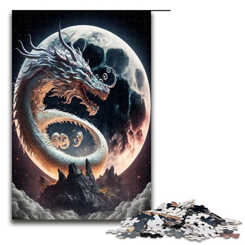 Puzzles für Erwachsene 1000 Teile Dragon2 Spielzeug intellektuelles Spiel ganze Familie 1000 Teile von QSYFNBZL