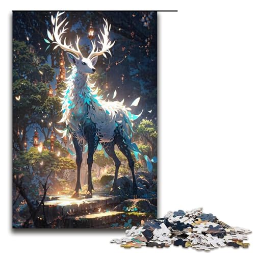 Puzzles für Erwachsene 1000 Teile Fantasy Hirsch Puzzle Lernspiele für Zuhause DIY Spielzeug tolles Geschenk für Spiele 1000 Teile von QSYFNBZL