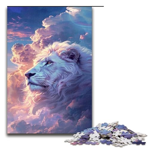 Puzzles für Erwachsene 1000 Teile Fantasy Löwenspielzeug intellektuelles Spiel ganze Familie 1000 Teile von QSYFNBZL
