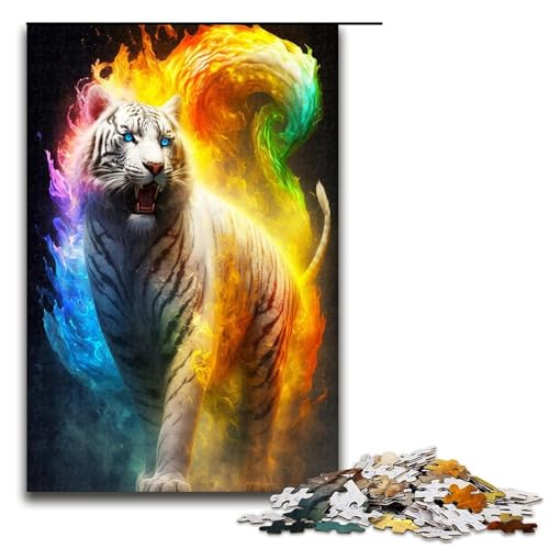 Puzzles für Erwachsene 1000 Teile Fantasy Tiger Puzzle Lernspiele für Zuhause DIY Spielzeug tolles Geschenk für Spiele 1000 Teile von QSYFNBZL