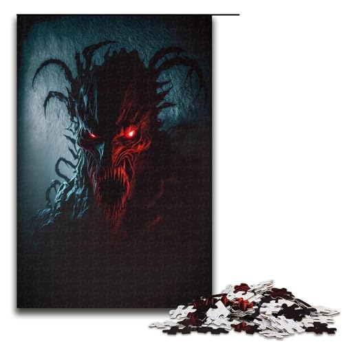 Puzzles für Erwachsene 1000 Teile Horror Kunstspielzeug intellektuelles Spiel ganze Familie 75 x 50 cm Puzzles für Erwachsene 1000 Teile Horror Kunstspielzeug intellektuelles Spiel ganze Familie 75 x 50 cm von QSYFNBZL