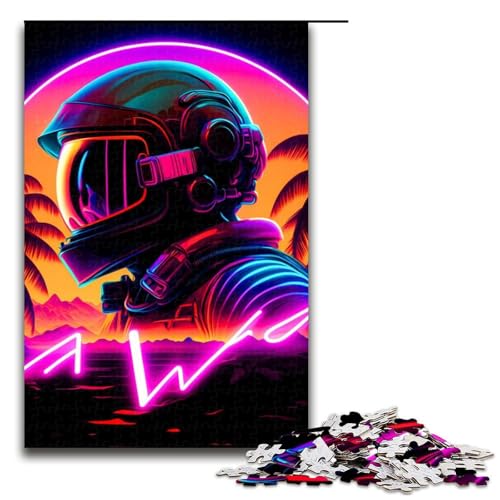 Puzzles für Erwachsene 1000 Teile Punk Astronautenspielzeug intellektuelles Spiel ganze Familie 75 x 50 cm Puzzles für Erwachsene 1000 Teile Punk Astronautenspielzeug intellektuelles Spiel ganze Familie 75 x 50 cm von QSYFNBZL