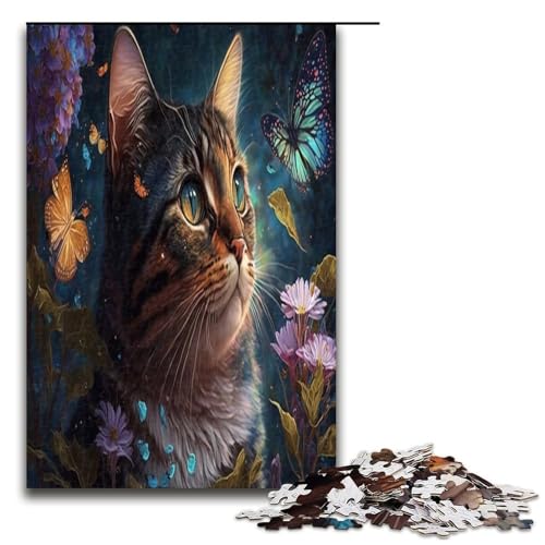 Puzzles für Erwachsene 1000 Teile süßes Kätzchenspielzeug intellektuelles Spiel ganze Familie 1000 Teile von QSYFNBZL