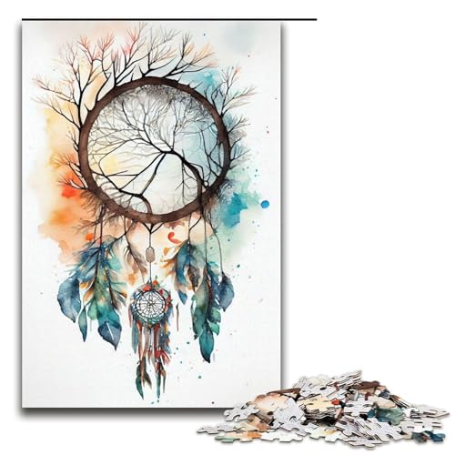 Traumfänger Puzzle 1000 Teile für Erwachsene als Geschenk geeignet für Teenager ab 14 Jahren 75 x 50 cm Traumfänger Puzzle 1000 Teile für Erwachsene als Geschenk geeignet für Teenager ab 14 Jahren 75 x 50 cm von QSYFNBZL