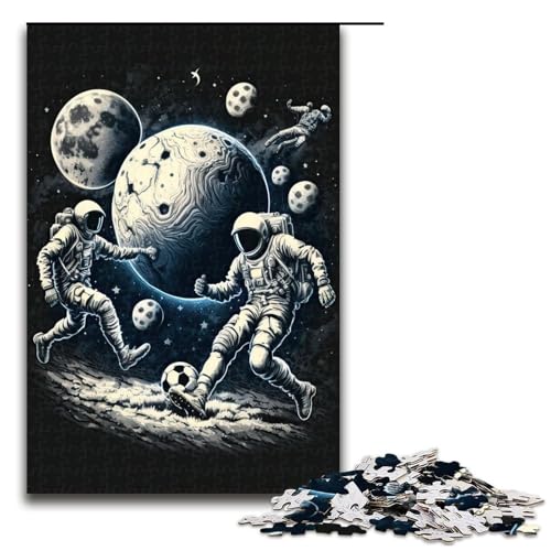 für Erwachsene 1000 Astronauten Spielen Fußball Puzzles für Holzpuzzle Weihnachtspuzzle Geschenke 75x50cm für Erwachsene 1000 Astronauten Spielen Fußball Puzzles für Holzpuzzle Weihnachtspuzzle Geschenke 75x50cm von QSYFNBZL