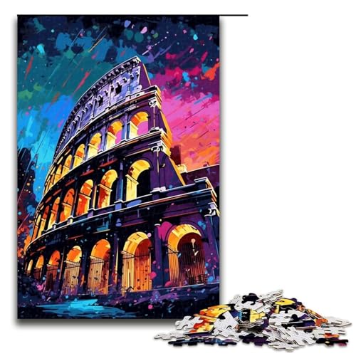 für Erwachsene 1000 Das Kolosseum im antiken Rom ist umgeben Puzzles für Holzpuzzle Weihnachtspuzzle Geschenke 1000 PCS von QSYFNBZL