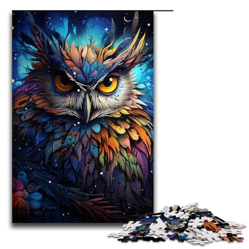 für Erwachsene 1000 Malen Farbe Eule Puzzles für Holz Puzzle Weihnachtspuzzle Geschenke 75x50cm für Erwachsene 1000 Malen Farbe Eule Puzzles für Holz Puzzle Weihnachtspuzzle Geschenke 75x50cm von QSYFNBZL